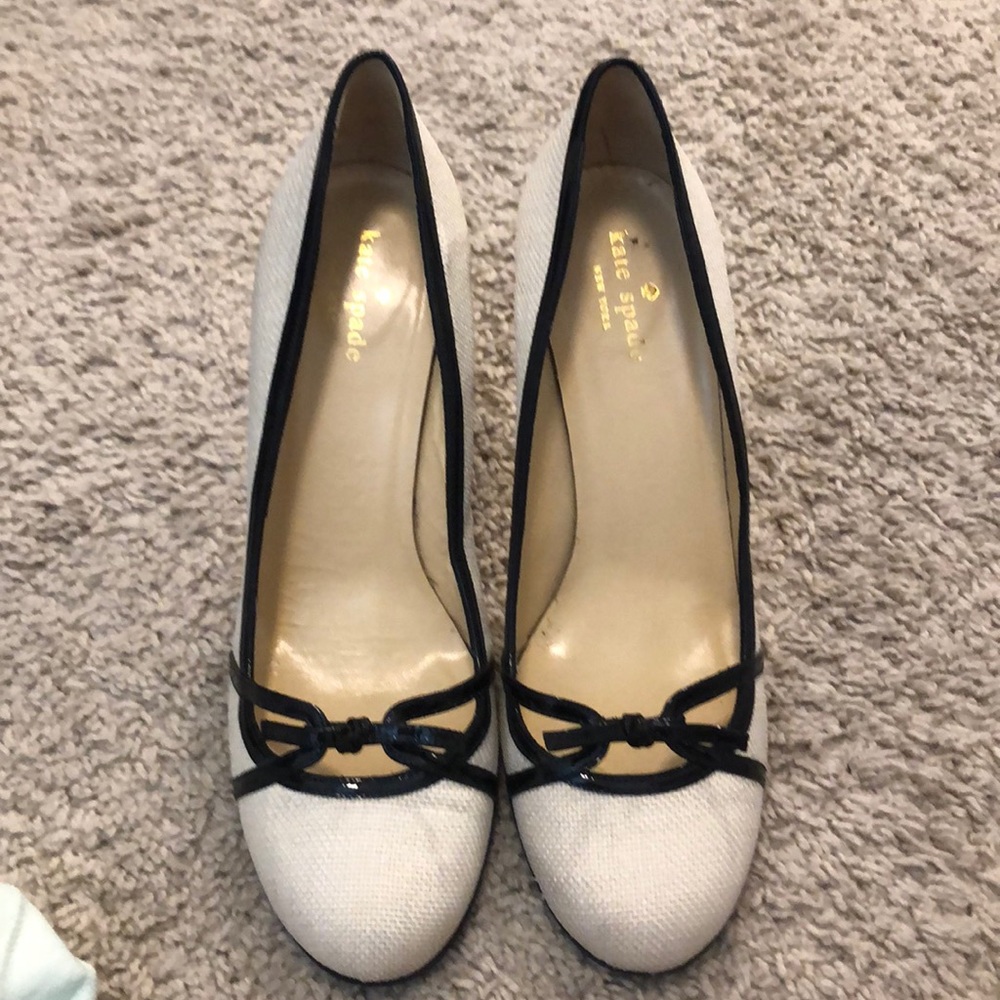 Kate Spade black and white shoes